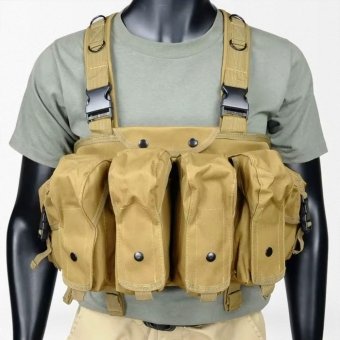 8 mag Tan ak chest rig