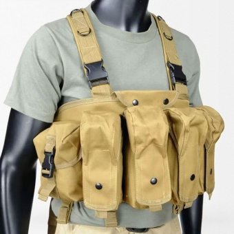 8 mag Tan ak chest rig