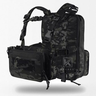 Sacoche de poitrine avec sac à dos "D3" Multicam Black