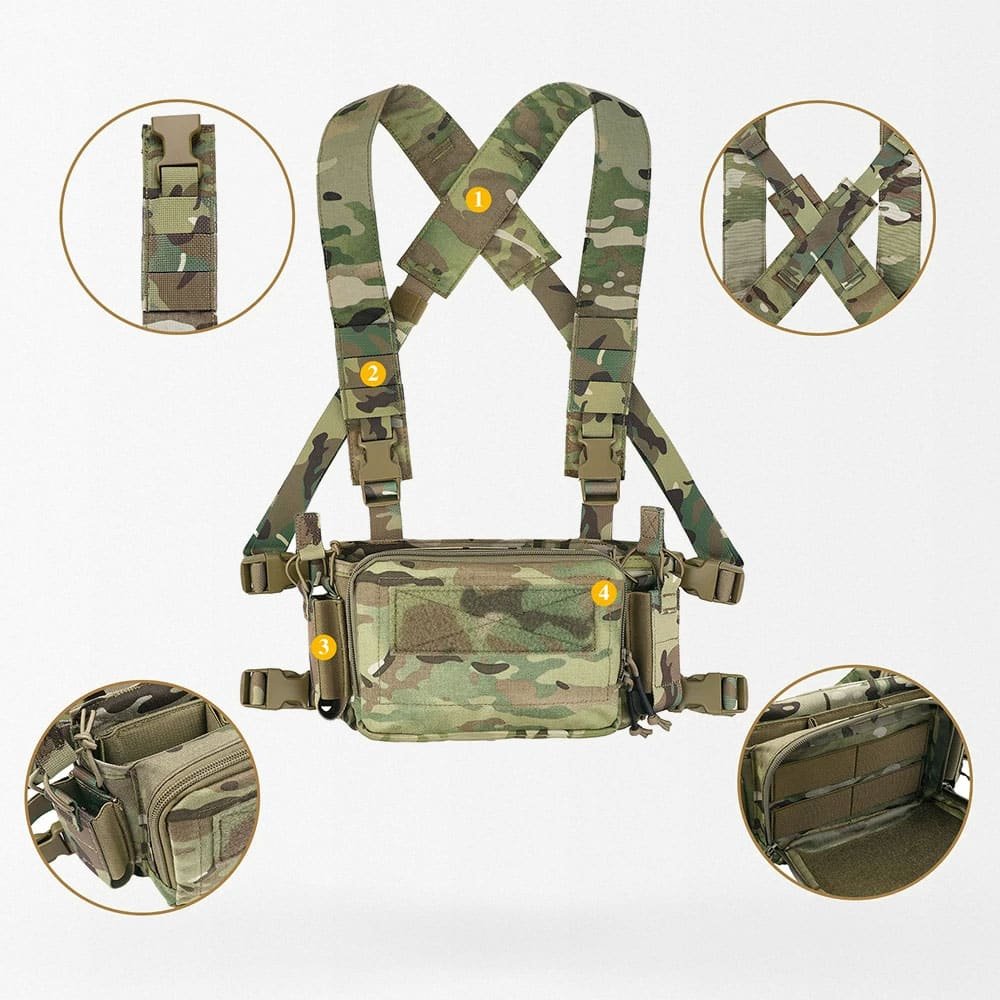 Chest rig with backpack "D3"