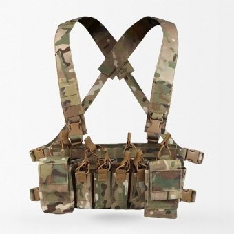 D3CRX chest rig with pistol pouches
