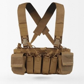 D3CRX chest rig with pistol pouches