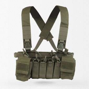 D3CRX chest rig with pistol pouches