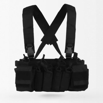 D3CRX chest rig with pistol pouches