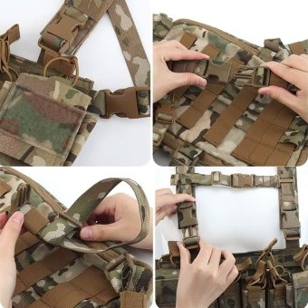 D3CRX chest rig with pistol pouches