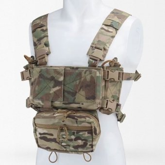 H harness chest rig with mag pouches "Elyt" Multicam