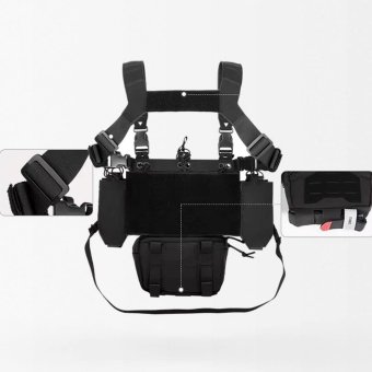 Laser cut molle chest rig "YKD"