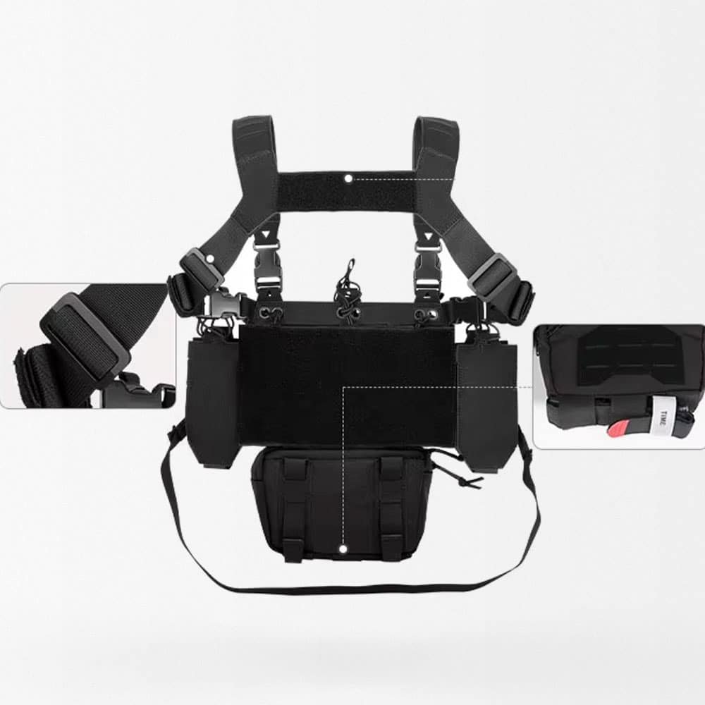 Laser cut molle chest rig "YKD"