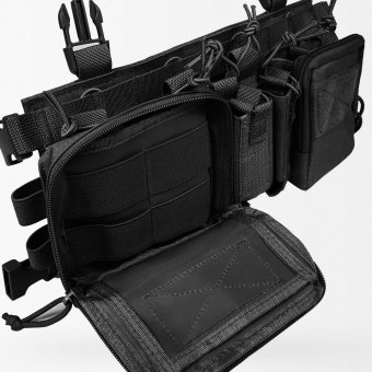 Light chest rig black