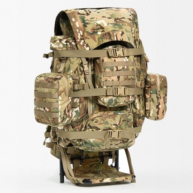 Military rucksack with frame Multicam