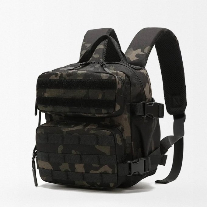 Sac à dos de camping Molle Multicam Noir