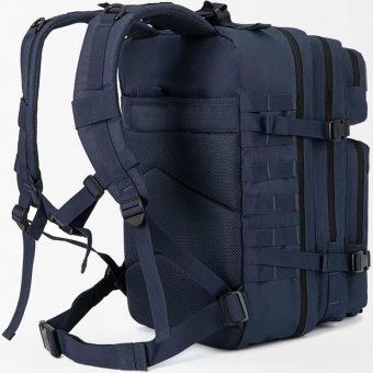 Navy blue molle backpack 45L