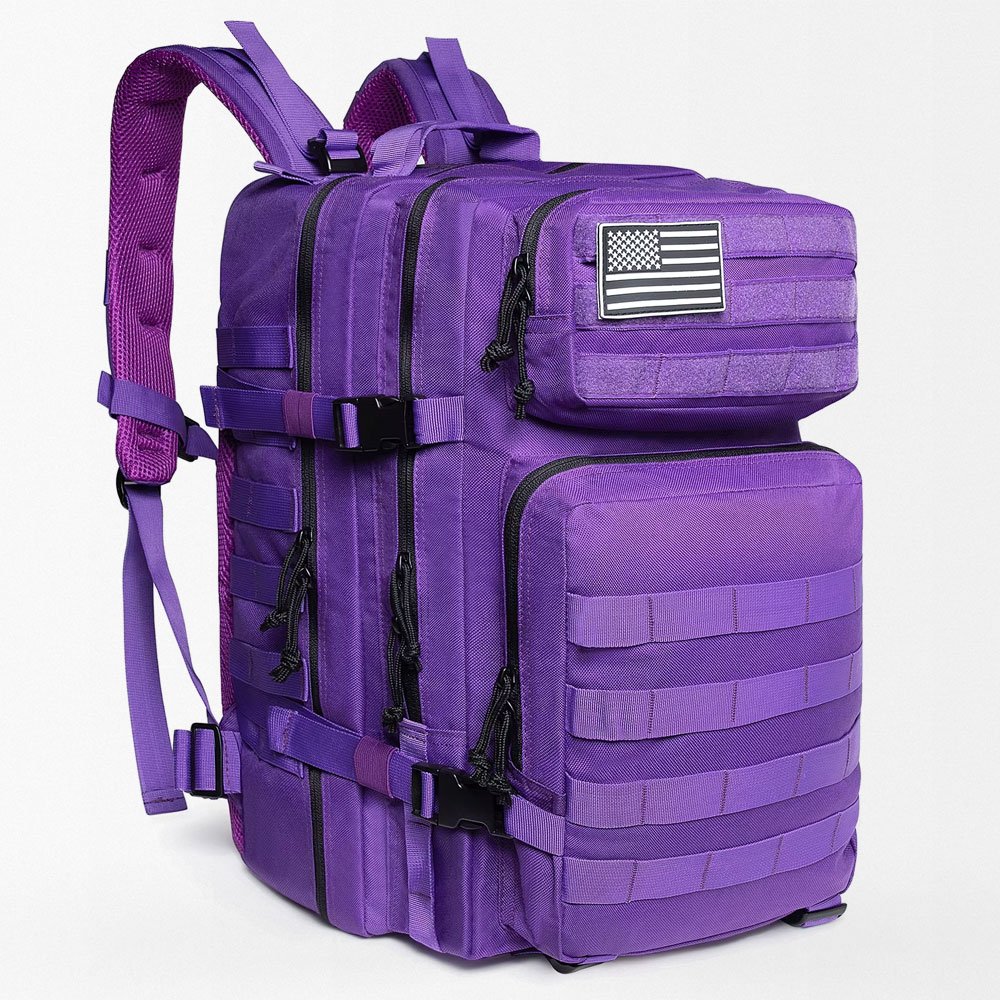 Purple military backpack 45L