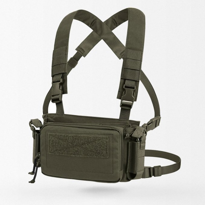 Mini Rig Forest Ranger Box Micro Chest Rig Tactique D3CRM – Vert Ranger