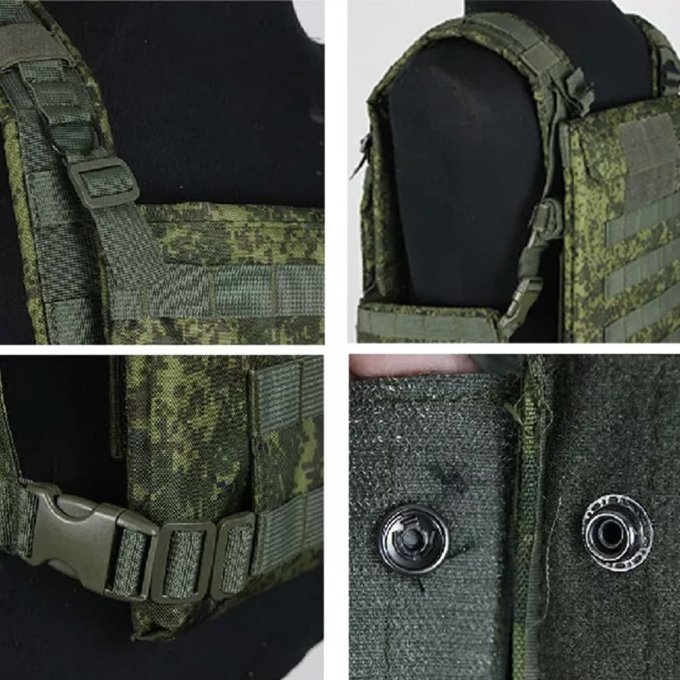 Russian Modular chest rig with front and back plates "6B46"