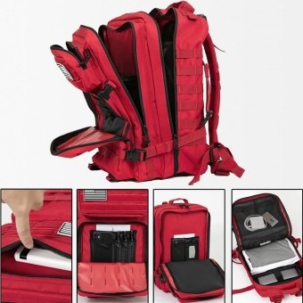 Tactical backpack red 45L