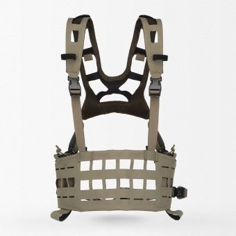 Harnais de poitrine ultra léger "SPC" - Laser Cut Molle Ranger Green