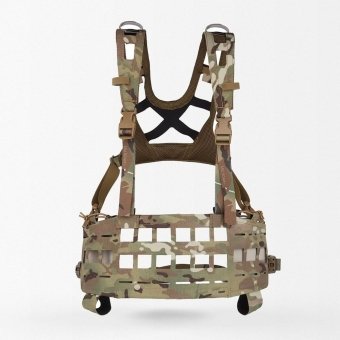 Ultra light chest rig" SPC" - Laser Cut Molle Multicam