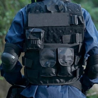 Black Tactical Load Bearing Vest