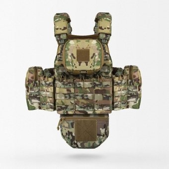 Molle Plate Carrier With Pouches