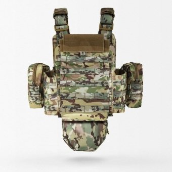 Molle Plate Carrier With Pouches