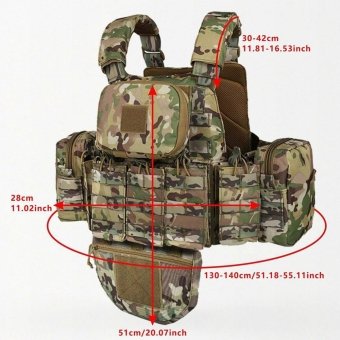 Molle Plate Carrier With Pouches