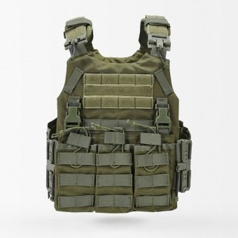 Porte-plaque tactique avec pochettes pour chargeurs Ranger Green