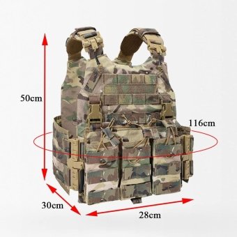 Tactical Plate Carrier With Mag Pouches