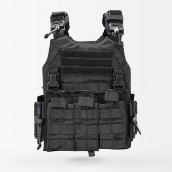 Tactical Plate Carrier With Mag Pouches