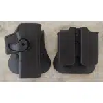 Holster droit pour Glock 17 avec portes-chargeurs 9 mm photo review