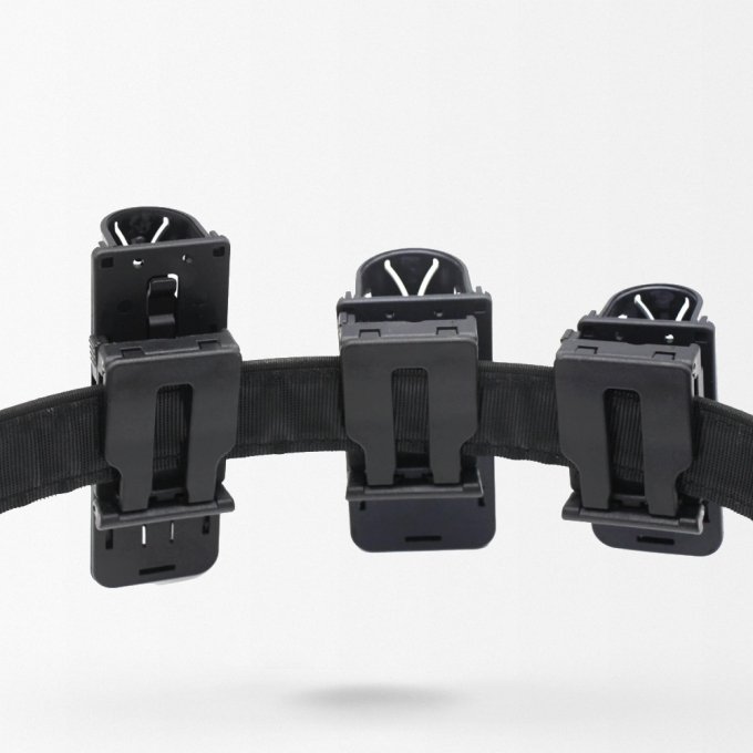 Baton holster for duty belt