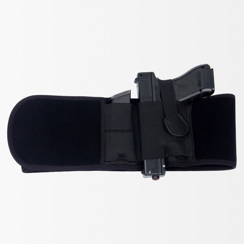 Belly band gun holster