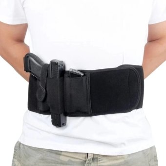 Belly band gun holster