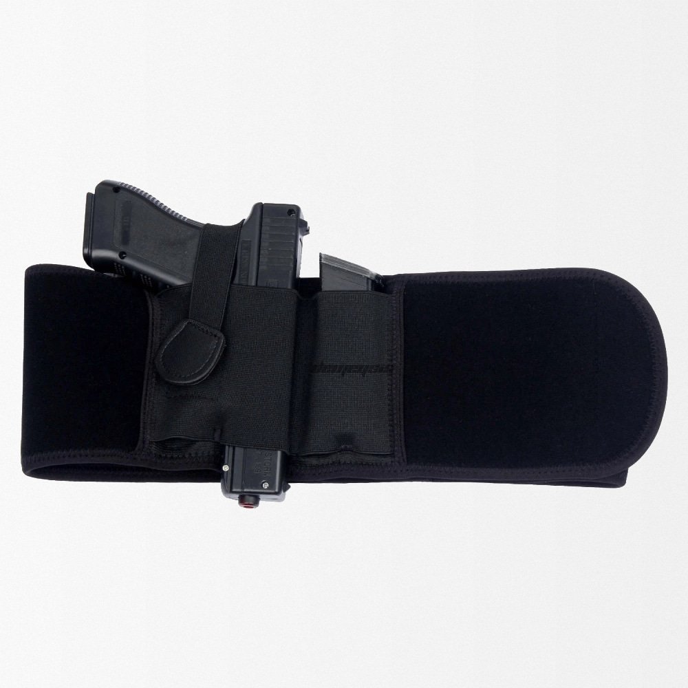 Belly band gun holster