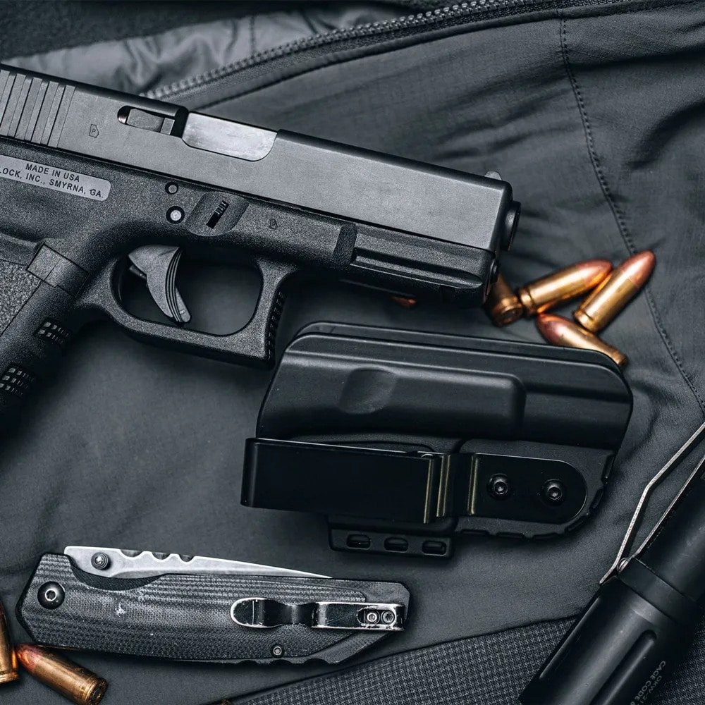 Black iwb concealed carry holster