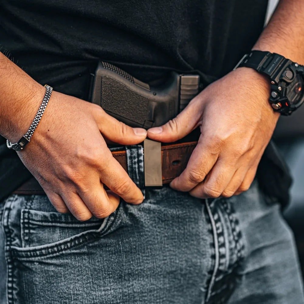 Black iwb concealed carry holster