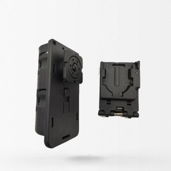 Flashlight holster for duty belt