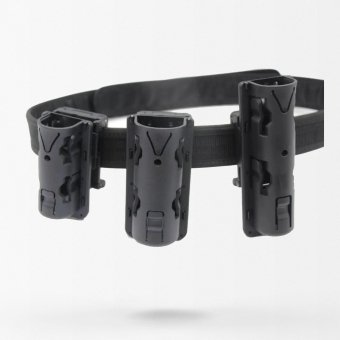 Flashlight holster for duty belt