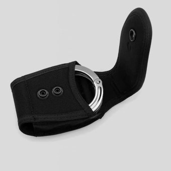 Handcuff pouch for duty belt