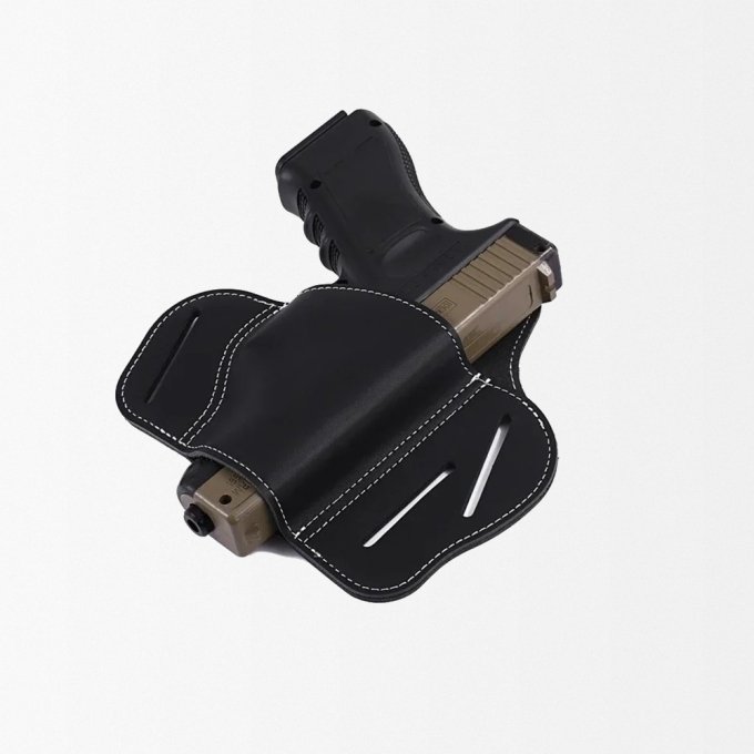 Invisible leather gun holster