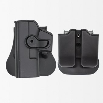 Left glock 17 holster with 9mm mag pouches