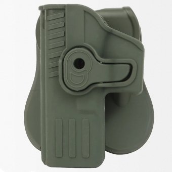 Left handed gun holster