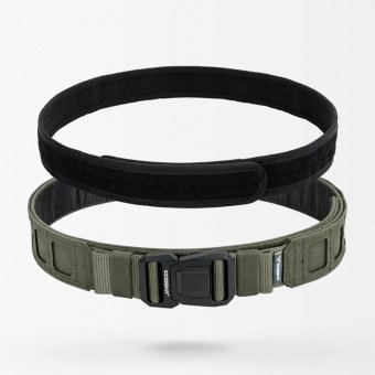 Lightweight laser cut molle tactical belt