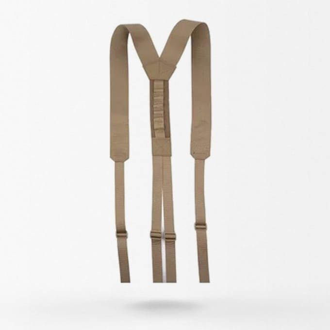 Low profile Y strap tactical suspenders