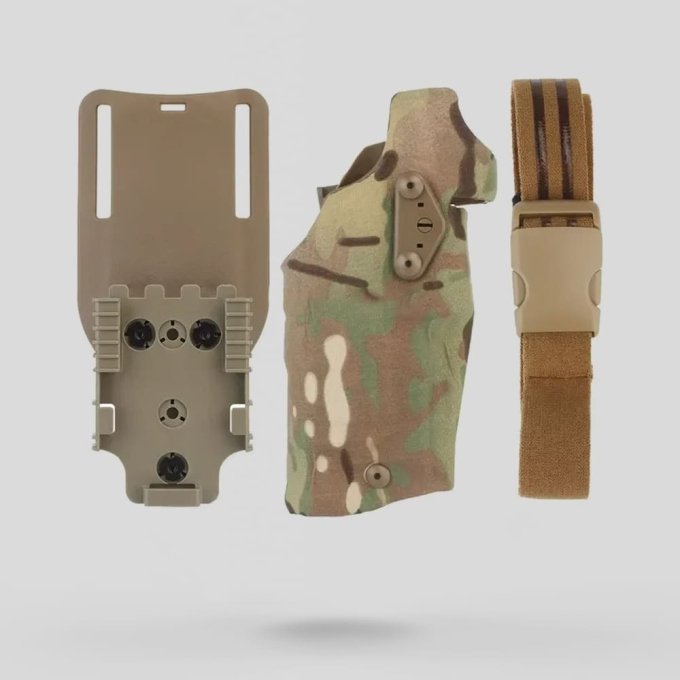 Multicam drop leg glock 17 holster
