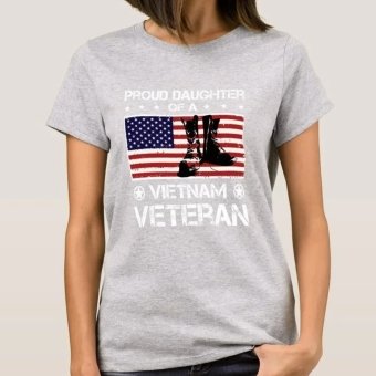 Proud daughter of a vietnam veteran t-shirt