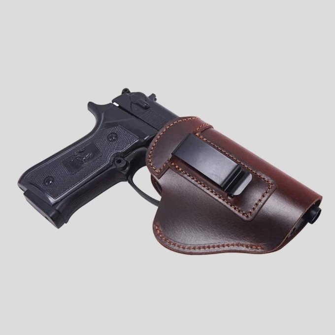 Right handed leather glock holster