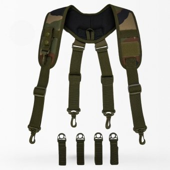 Tactical duty belt suspender with key holder