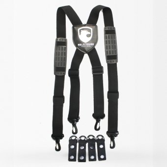 Tactical duty belt suspenders