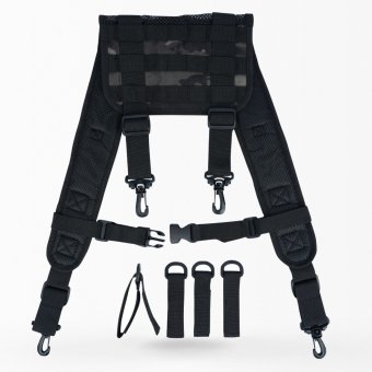 Tactical duty belt suspenders